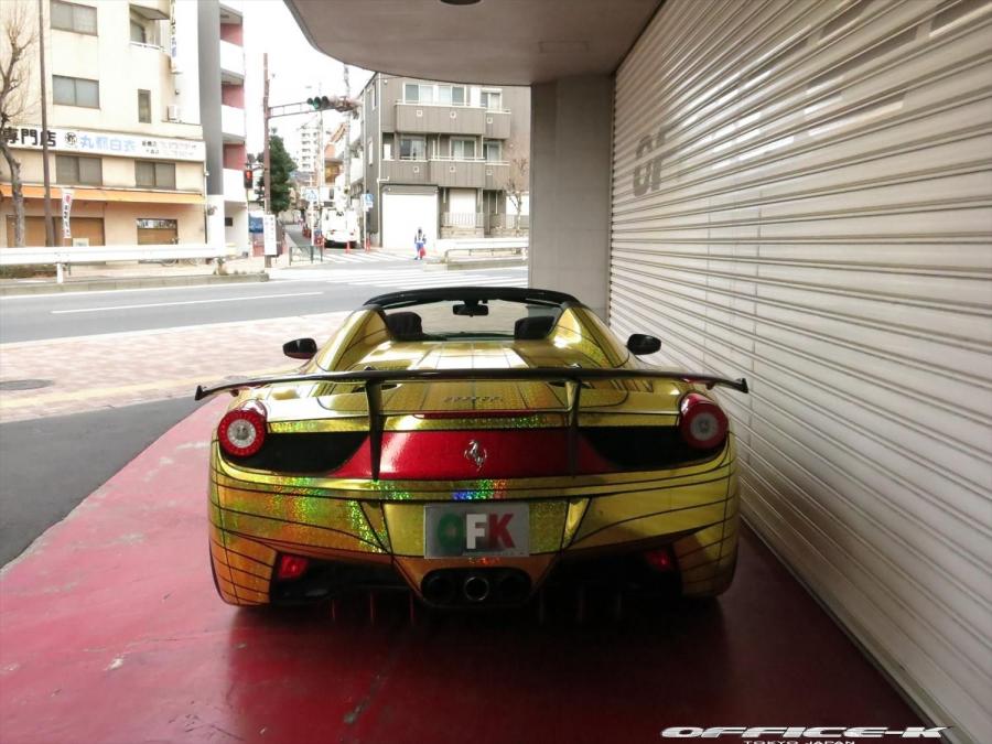  Ferrari 458 Spider Golden Shark by Office-K 2014 года  (фото 7 из 16)